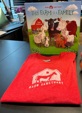 Load image into Gallery viewer, Youth Red Barn Sanctuary Logo T-Shirt &amp; &quot;This Farm is a Family&quot; Book Bundle
