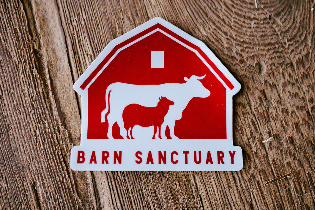 Barn Sanctuary Logo Sticker