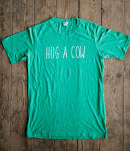 Load image into Gallery viewer, Hug a Cow Tee YOUTH - Green
